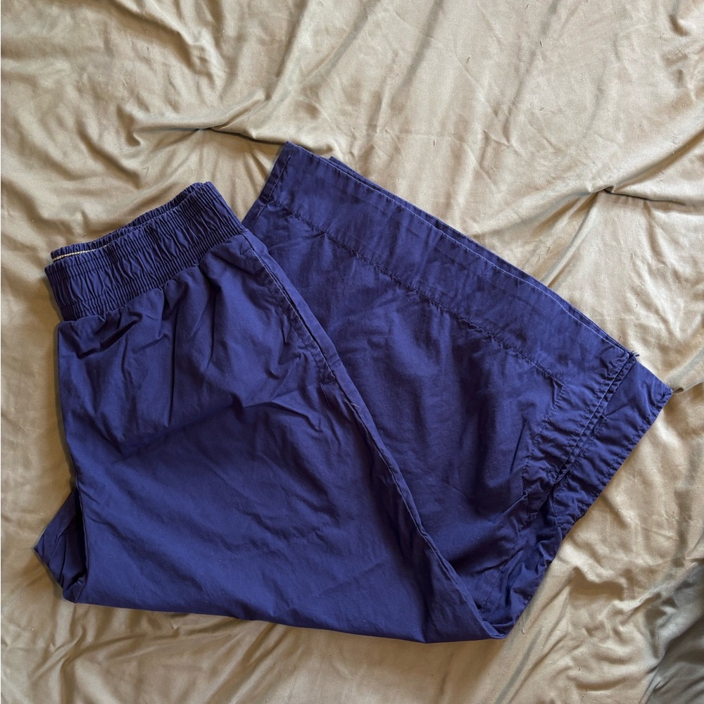 Anthropology Navy Blue Wide Leg Pants